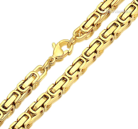 Dual Tone Chain Necklace