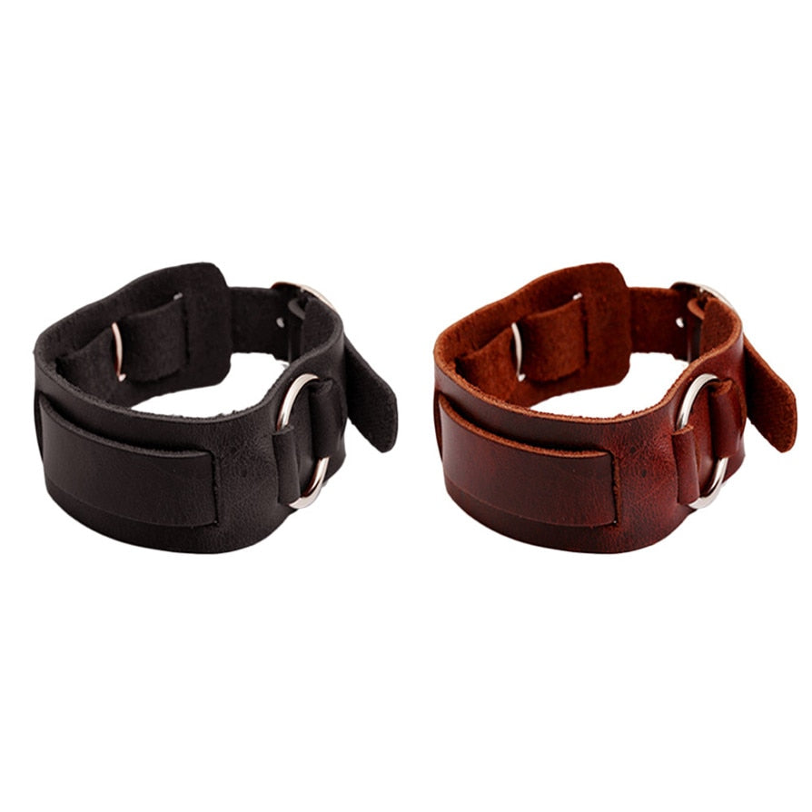 Simple Punk Leather Bracelet