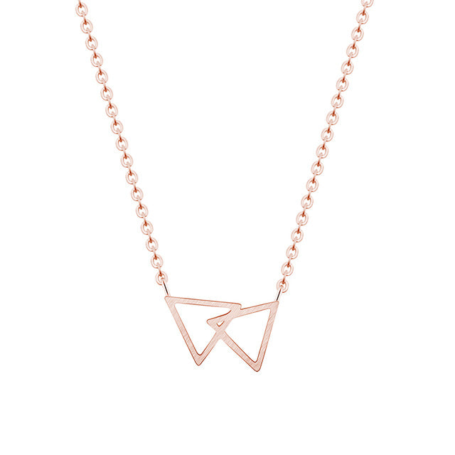 Double Triangle Necklace