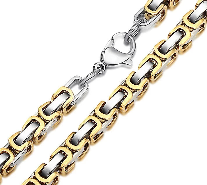 Dual Tone Chain Necklace