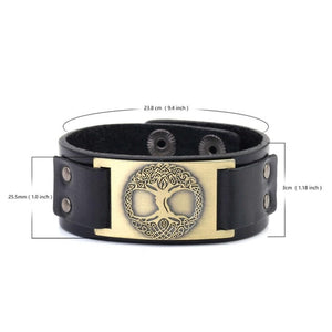 Tree of Life Genuine Leather Bracelet