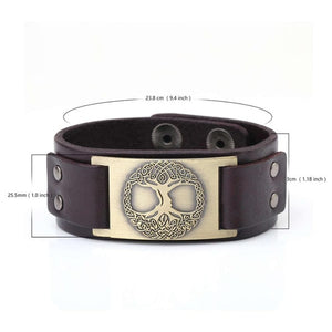 Tree of Life Genuine Leather Bracelet