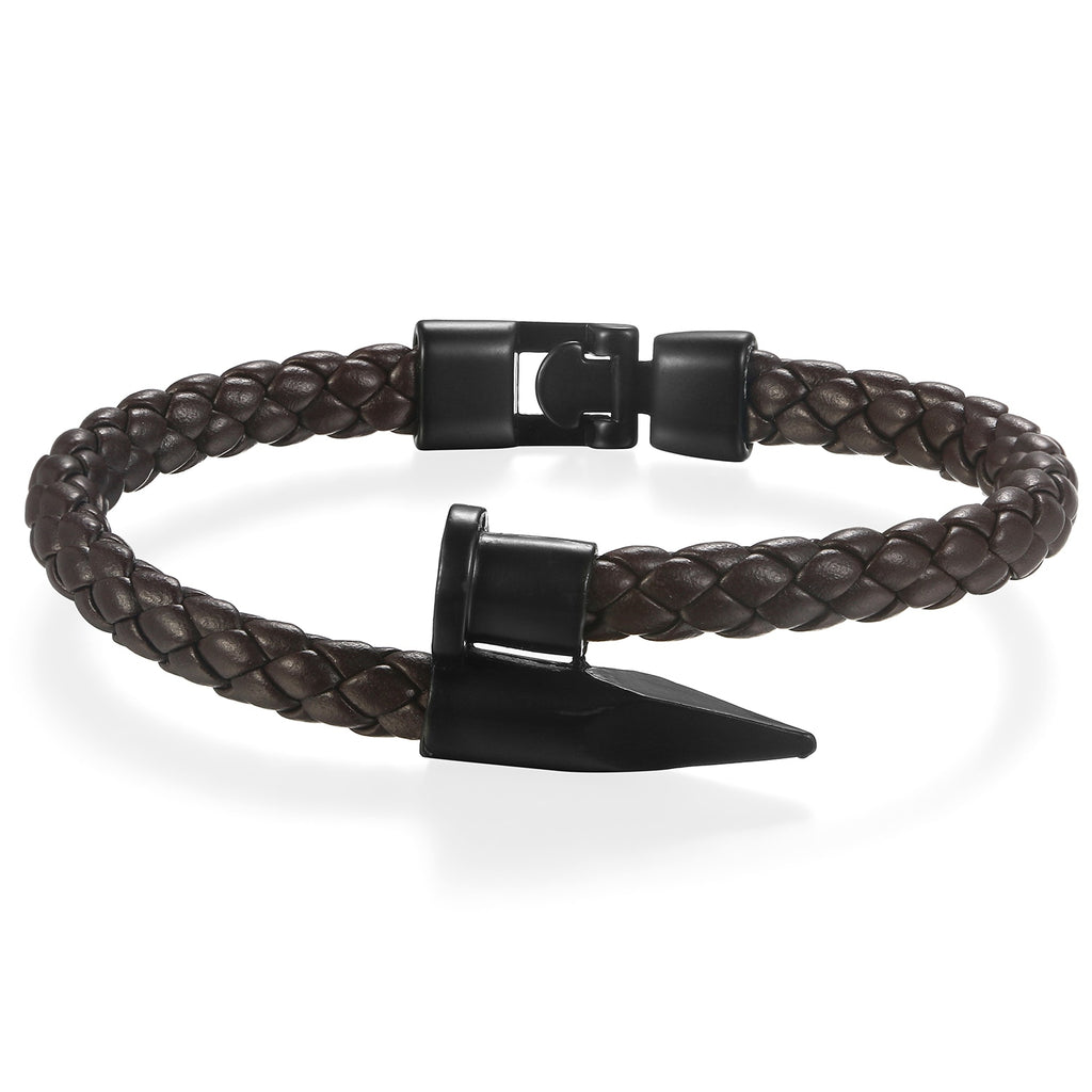 Magnet Point Leather Bracelet